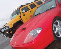 Ferrari vs Hummer